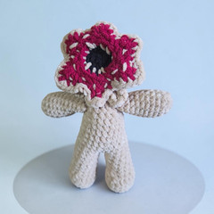 Handmade Crocheted Stranger Things Demogorgon Mini Plush Stuffed Doll