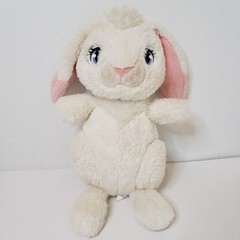 Over The Moon Bungee White Bunny Rabbit 14″ Plush Ears Move Read Description