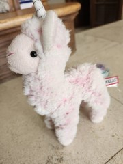Douglas Cuddle Toys Pink 9” Plush Llamacorn Llama Alpaca Unicorn Rainbow Tail