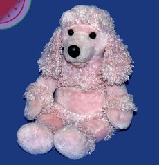 BUILD A BEAR Curly Hair PINK FRENCH POODLE Dog 18″ Plush Stuffed Animal Retired