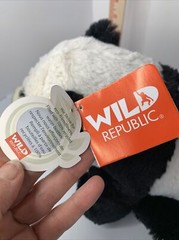 Panda Bear PlushWild Republic CK Black and White 9″ Sitting Stuffed Animal Tags