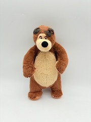 Masha And The Bear Plush Brown Stuffed Teddy Netflix Kids TV Show Learning 10”