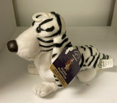 Hush Puppies Animal Print Zebra 6″ Bean Bag Plush w/tags Applause Black & White
