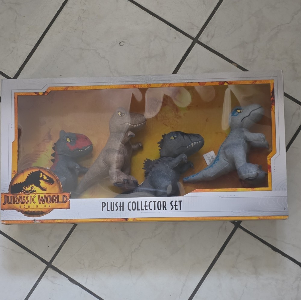 Just Play Jurassic World Dominion Boxed Collector Dinosaur Plush Set 4pc Small