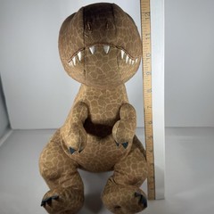 Jurassic World Dominion T-Rex Dinosaur Plush Just Play Small Brown Soft Toy
