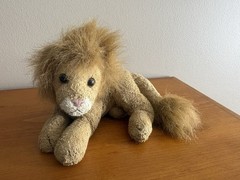 Russ Luv Pets Ruggles Brown Lion Stuffed Animal Plush Bean Bag 21844 Rare Htf