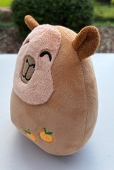 Capybara Plush Stuffed Animal Squishable Toy Pillow Oranges on Tummy Kawaii