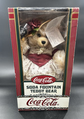 Coca-Cola Soda Fountain Bear Lillian Bearica Ltd Ed #2458 New w/Tags *VIDEO*