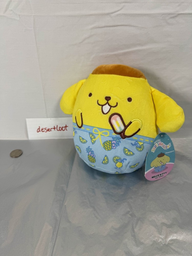 Squishmallows Sanrio Pompompurin Ocean Party Series Plush With Tags