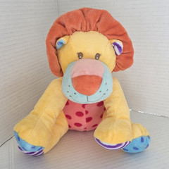 Chosun Plush Lion Rattle Crinkle Sensory Baby Multicolor Stuffed Animal Toy 8″