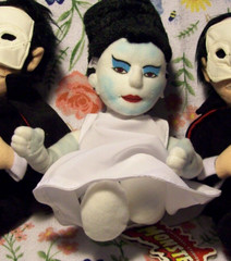 Vtg Universal Studios Monsters Bride Frankenstein,Phantom Opera Stuffins 1999