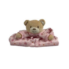 Enesco Beginnings Pink Bear Blanket Plush 12″ Stuffed Toy Lovey