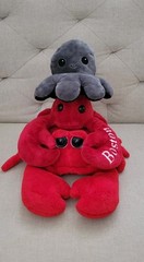 😍 Sea Creatures Lot of 3- Crab Lobster Octopus Stuffed Animal Plushy Cute!