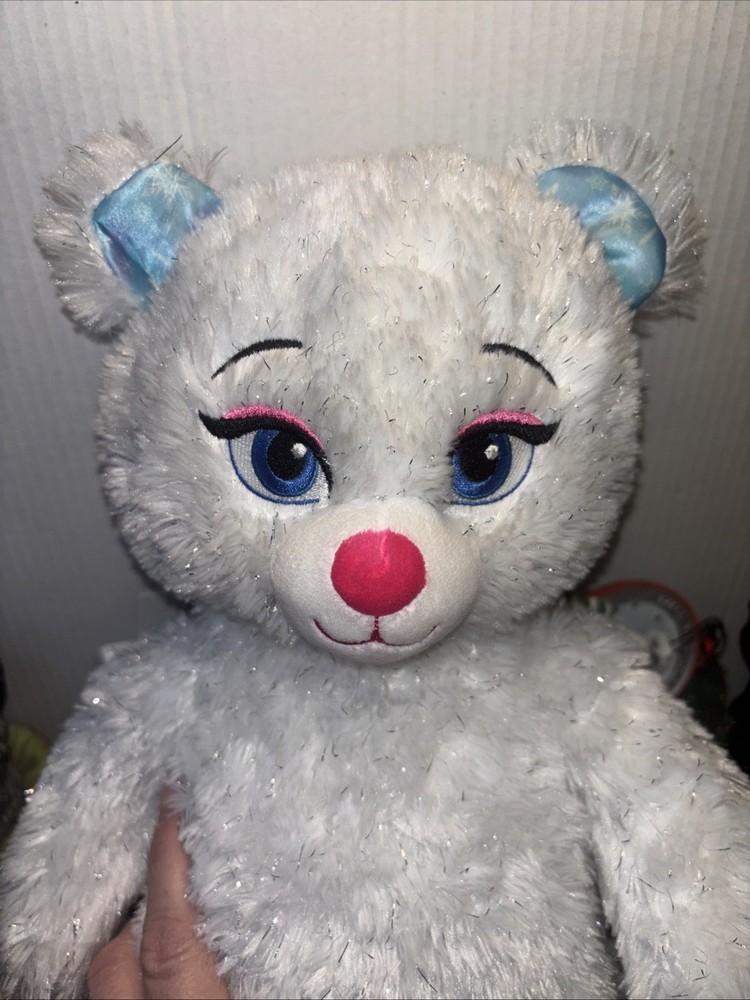 Build-A-Bear White and Silver Elsa Kitty excellent!