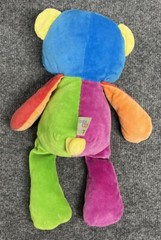Baby Gund Popsicle Bear 13″ Plush Color Block Stuffed Animal Blue Green Purple