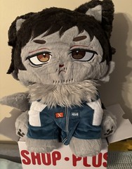 NEW PlushShop “Player 456 Meow” 17in tall 2 lb Faux Rabbit Fur – Cuddly Hugs