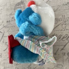 Vintage 1980’s Smurfs Plush Sleepy Smurf Russ Retro 80’s Smurfs Stuffed Animals