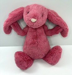 Jellycat Medium 12” Bashful Cerise / Sorbet Pink Bunny Retired JCINC2629