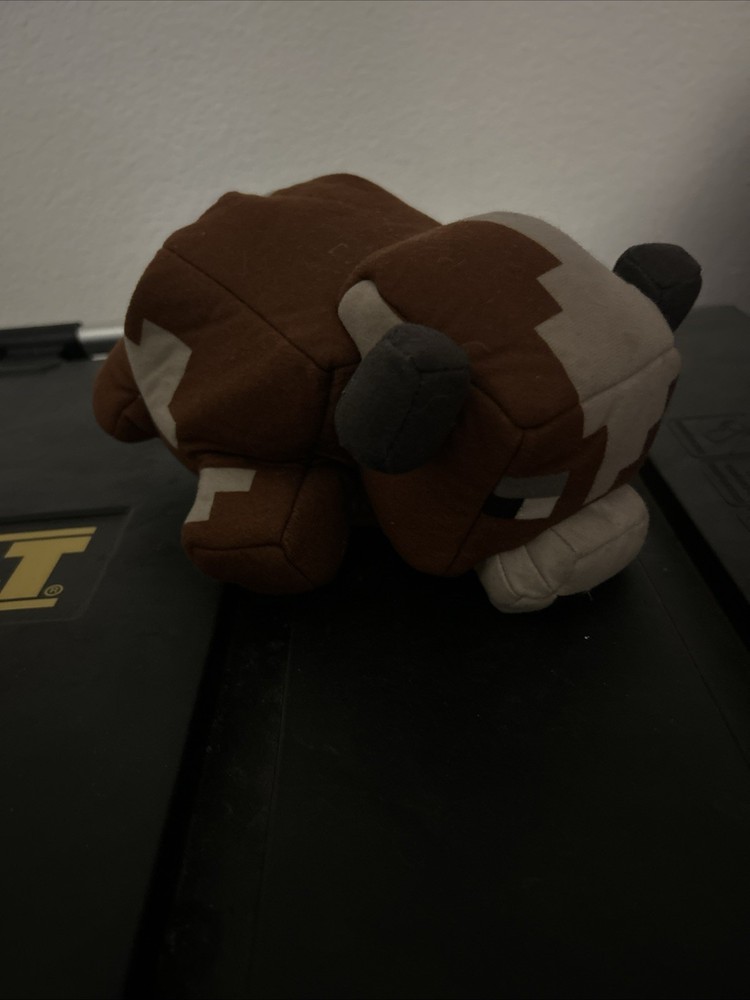 Minecraft Brown Cow Plush Reversible 2 in 1 Raw Beef Porkhop Stuffed Toy