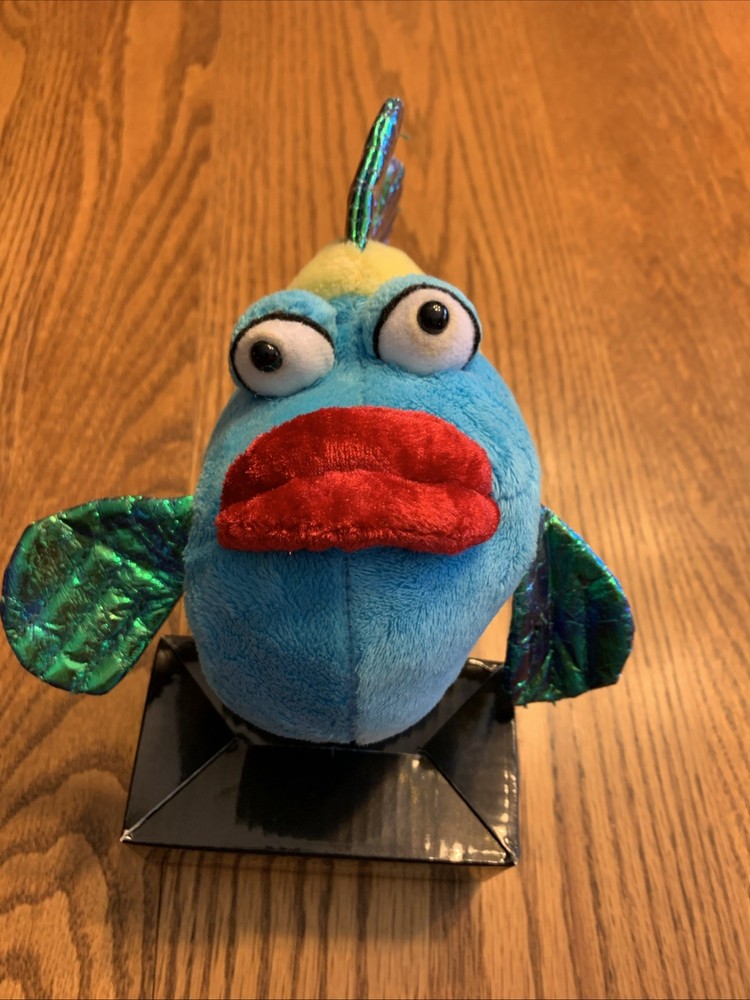 GANZ WEBKINZ Plush PUCKER FISH (HM438) Crinkle Metallic Fins No Code