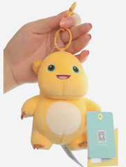 (Set of 2) Nailong 7.5 Inches LARGE Small Plush Smile Happy Dinosaur Yellow Toy