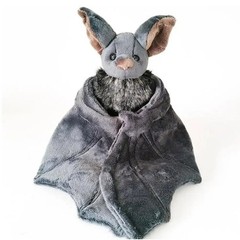 25cm Grey Bat Plush Stuffed Doll Pillow Halloween Christmas Decor Gift