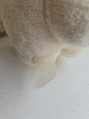Vintage 1984 Mattel 12″ Angel Bunny Stuffed Animal Plush Toy White Yellow Wings