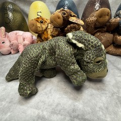 Hallmark Dinotopia 26 Alpha Series 2002 Lot Of 6 Dinosaur Plush w/ 6 Eggs