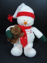 Gund Baby My First Christmas Plush Snowman 8752 NWT 11″ Red Hat Scarf