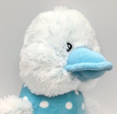 Gitzy Blue Duck Plush Rattle 14″ Baby Lovey Stuffed Animal Soft Toy 2019 w/Tag