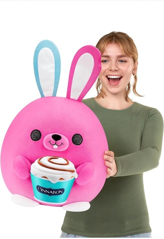 NWT Zuru Snackles Britney The Bunny With Cinnabon 14 Inch Plush