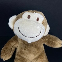 Dan Dee Brown Monkey Plush Tan Face 7″ Small Stuffed Animal Rattle Baby Lovey