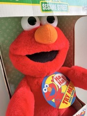 Tyco Sesame Street Tickle Me Elmo Interactive Stuffed Animal 1996 Medium