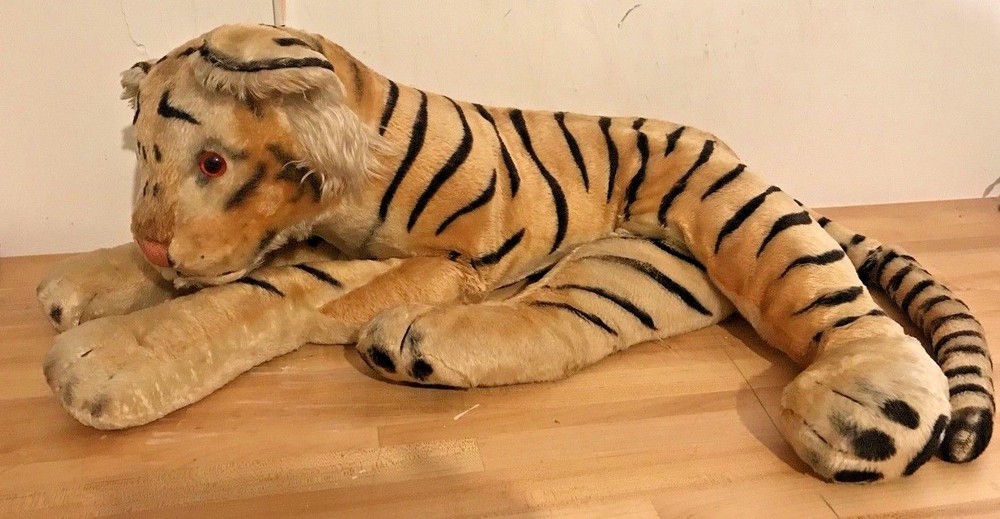 Large Steiff Tiger 36+ Inches Stuffed Animal