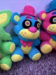 Funko FNAF Blacklight Plush Lot of 6