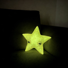 Yellow Glow Star Plush 12″ Weird Eyes Light Up Twinkle Pillow Stuffed Animal