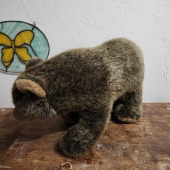 Brown Griffin Aware Bear Plush Presents Hamilton Gifts 1987 Vintage Realistic