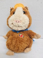 2008 Nick Jr. Linny The Guinea Pig Yellow Hat Blue Cape 10″ Plush