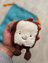 Jellycat Amuseables Toast Plush Bag Charm Keychain Cute Gift NWT w/Dust Bag