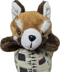 Nature Planet Red Brown Panda 8″ Realistic Plush Striped Tail Retired Himalayas