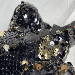 Redemption Plus Black and Gold Reversible Sequin Chameleon Plush 12”