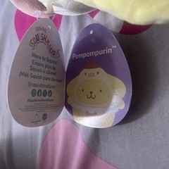 Sanrio Squishmallows 8″ Pompompurin Easter Chick Hello Kitty Stuffed Animal