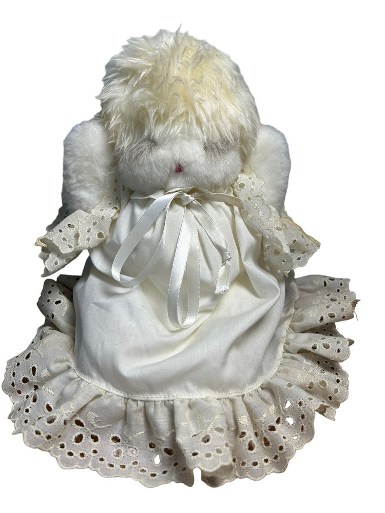 Vintage Ms Noah Angel w/ wings Baby Doll stuffed plush animal toy