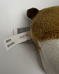 GANZ WEBKINZ Bulldog Plush Stuffed Animal Dog 7″ Toy HM126 NO CODE Pup Puppy