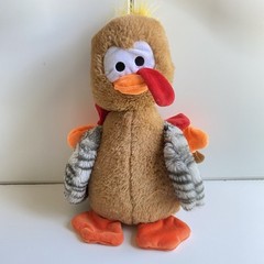Noahs Ark Animal Workshop Turkey Brown Orange Red Plush Stuffed Toy 13″ Soft