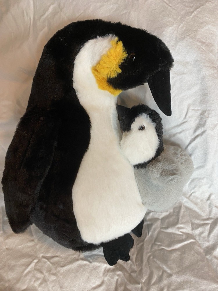 Way To Celebrate! Mother & Baby Penguin Plush Penguin Stuffed Animal 12”