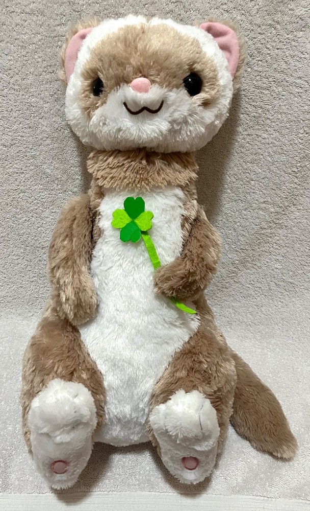 RARE Amuse Mori No Feru Gokigen Ferret 20″ Big Plush Toy Stuffed Animal Japan