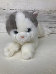 CU-MATE British Shorthair Cat Plush, Realistic Handmade Stuffed Animal Kitty