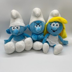 Set of 3-The Smurfs Plush Set Smurfette Grouchy Smurf Classic 2023 Namco Peyo