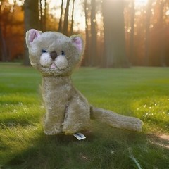 Amscan Rare Cat Plush Vintage Stuffed Animal Toy Doll Cat Kitten 13 inches Tall.